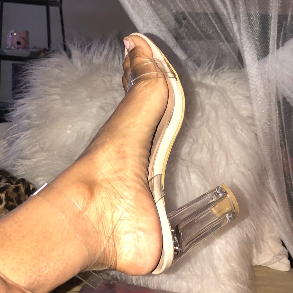 Clear heels